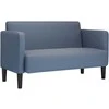 Loveseat sofa, mėlyna, 109cm, velvetinis audinys