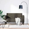 Loveseat sofa, tamsiai pilka, 110cm, dirbtinė oda