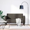 Loveseat sofa, tamsiai pilka, 110cm, dirbtinė oda