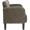 Loveseat sofa, tamsiai pilka, 110cm, dirbtinė oda