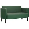 Loveseat sofa, tamsiai žalia, 109cm, velvetinis audinys