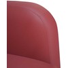 Loveseat sofa, vyno raudona, 110cm, dirbtinė oda