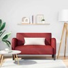 Loveseat sofa, vyno raudona, 110cm, dirbtinė oda