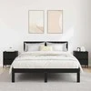 Šalia lovos spintelė 2 pcs juoda ąžuolo 40 x 35 x 50 cm