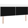 LED galvūgalis Balta 144 cm Dirbtinė oda