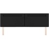 LED galvūgalis Juoda 180 cm Dirbtinė oda