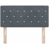 Galvūgalis Tamsiai pilka 90 cm Aksomas