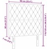 Galvūgalis Juodas 90 cm Aksomas