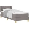 Kiemas lova su pagalve Tortora 200 x 80 cm audinys