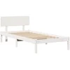 Lovos rėmas Balta 80 x 200 cm Kietos pušies mediena