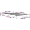Lova Grindų lovos rėmas Natūrali 80 x 220 cm Kietos pušies mediena