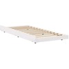 Lova Lovos rėmas Balta 75 x 190 cm Kietos pušies mediena