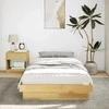Lova lovos rėmas be čiužinio 80x200 cm ąžuolo masyvo