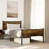 Lova Lovos rėmas be čiužinio, dūminio ąžuolo, 107x203cm, metalas