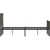 Lovos rėmas be čiužinio, dūminio ąžuolo, 120x200cm, metalas
