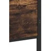 Lovos rėmas be čiužinio, dūminio ąžuolo, 140x200cm, metalas