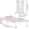 Lovos rėmas be čiužinio Sulankstomas baltas 100x200 cm Plienas