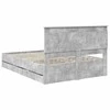 Lova Lovos rėmas Betono pilka 150 x 200 cm Inžinerinė mediena