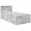 Lova Lovos rėmas Betono pilka 75 x 190 cm Apdirbta mediena