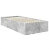 Lova Lovos rėmas Betono pilka 75 x 190 cm Apdirbta mediena