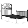 Lovos rėmas, juodos spalvos, 100x200cm, metalas