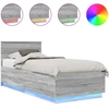 Lova Lovos rėmas Pilkas Sonoma 100 x 200 cm Apdirbta mediena