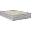 Lova Lovos rėmas Pilkas Sonoma 150 x 200 cm Apdirbta mediena