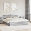Lova Lovos rėmas Pilkas Sonoma 180 x 200 cm Inžinerinė mediena