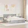 Lovos rėmas Pilka Sonoma 200 x 200 cm Apdirbta mediena