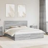 Lovos rėmas Pilkas Sonoma 200 x 200 cm Inžinerinė mediena
