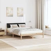 Lovos rėmas Ruda ir juoda 160 x 200 cm Pušies masyvas
