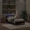Lova Lovos rėmas su LED Senas medis 100 x 200 cm Apdirbta mediena