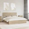 Lova Lovos rėmas Sonoma ąžuolas 200 x 200 cm Inžinerinė mediena