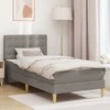 Lova Lovos rėmas su čiužiniu su galvūgalio Taupe 80 x 200 cm audinys