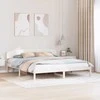 Lovos rėmas Balta 180 x 200 cm Kietos pušies mediena