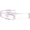 Lovos rėmas su galvūgaliu ir kojūgaliu, ąžuolo, 140x200cm