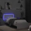 Lova Lovos rėmas su galvūgaliu ir LED lemputėmis, baltas, 75x190cm