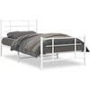 Lova Lovos rėmas su galvūgaliu/kojūgaliu, baltas, 107x203cm, metalas