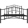 Lova Lovos rėmas su galvūgaliu/kojūgaliu, juodas, 107x203cm, metalas