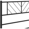Lovos rėmas su galvūgaliu/kojūgaliu, juodas, 150x200cm, metalas