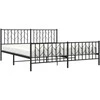 Lova Lovos rėmas su galvūgaliu/kojūgaliu, juodas, 183x213cm, metalas