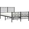 Lova Lovos rėmas su galvūgaliu/kojūgaliu, juodas, 120x190cm, metalas