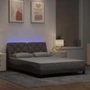 Lova Lovos rėmas su LED be čiužinio, taupe spalvos, 120x200 cm
