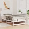 Lova Lovos rėmas Balta 90 x 190 cm Kietos pušies mediena