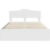 Lovos rėmas su stalčių Balta 160 x 200 cm Inžinerinė mediena