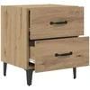 Lovos spintelė 2 pcs Amatininkų ąžuolas 40 x 35 x 47,5 cm