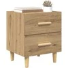Lovos spintelė 2 pcs Amatininkų ąžuolas 40 x 35 x 47.5cm