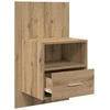 Šalia lovos spintelė 2 pcs Amatininkų ąžuolas 50 x 32.5 x 80cm