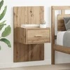 Šalia lovos spintelė 2 pcs Amatininkų ąžuolas 50 x 32,5 x 80cm