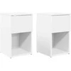 Lovos spintelė 2 pcs Balta 29 x 31,5 x 49 cm Apdirbta mediena